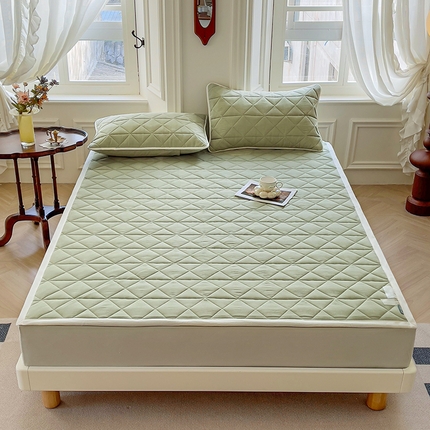 91家纺网 家纺一手货源 找家纺 （总）3C 2024新款全棉夹棉大豆床护垫