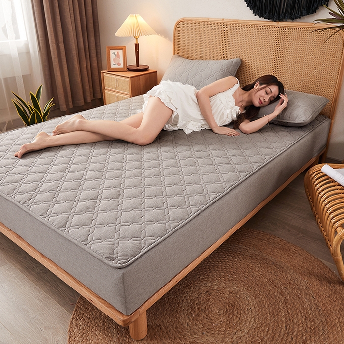 91家纺网 家纺一手货源 找家纺 （总）3C 2024新款抗菌防螨透气防水夹棉床笠