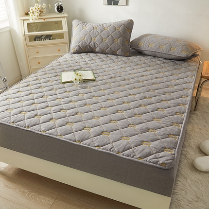 （总）3C 2024新款全棉抗菌抑菌云朵刺绣床笠