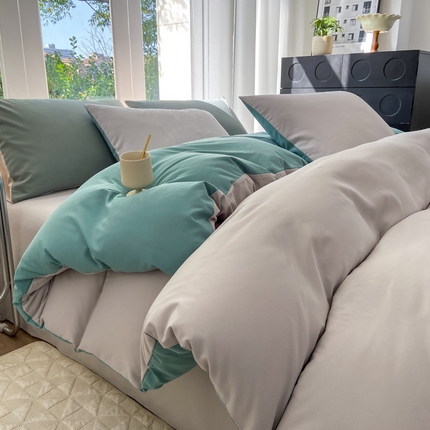 91家纺网 家纺一手货源 找家纺 （总）芷凡家纺 2024新款水洗磨毛四件套