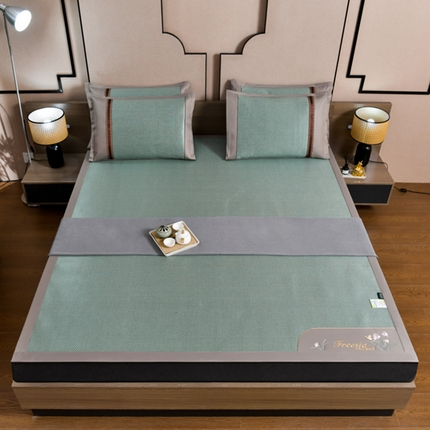 91家纺网 家纺一手货源 找家纺 （总）小牛2024新款小苍兰冰藤-双面席系列凉席藤席竹席冰藤席冰丝席乳胶席凉豆豆席