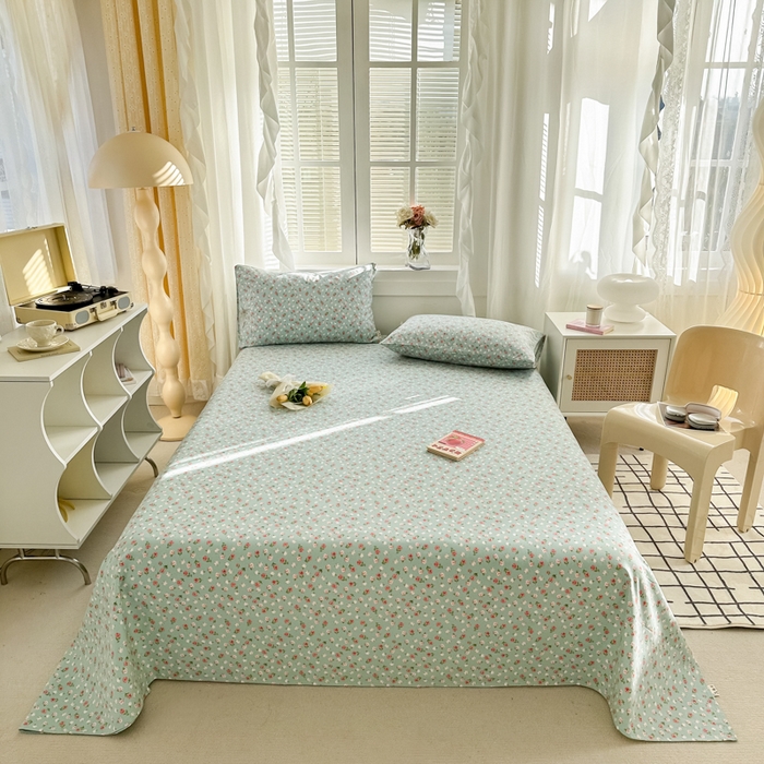 91家纺网 家纺一手货源 找家纺 （总）简宜家居（朝初家纺） 2025新款全棉老粗布A版单床单