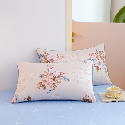 91家纺网 家纺一手货源 找家纺 （总）元元 2024新款小清新隐藏式夹棉套件单品-夹棉枕套