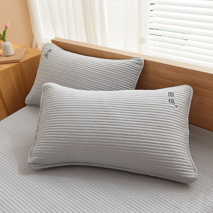 91家纺网 家纺一手货源 找家纺 喜居 2024新款原棉大豆夹棉床笠 星灰