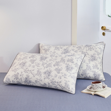 91家纺网 家纺一手货源 找家纺 （总）元元 2024新款小清新隐藏式夹棉套件单品-夹棉枕套