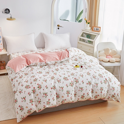 元元 2024新款小清新隐藏式夹棉套件单品-夹棉被套 古茗