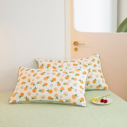 91家纺网 家纺一手货源 找家纺 （总）元元 2024新款小清新隐藏式夹棉套件单品-夹棉枕套