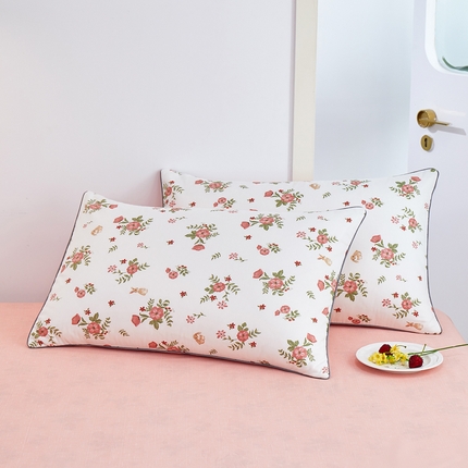 91家纺网 家纺一手货源 找家纺 （总）元元 2024新款小清新隐藏式夹棉套件单品-夹棉枕套