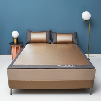 91家纺网 家纺一手货源 找家纺 （总）席都 2024新款冰藤席床席三件套-三明治-冰藤席系列