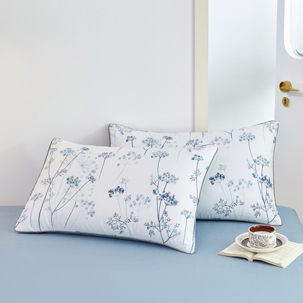 91家纺网 家纺一手货源 找家纺 （总）元元 2024新款小清新隐藏式夹棉套件单品-夹棉枕套