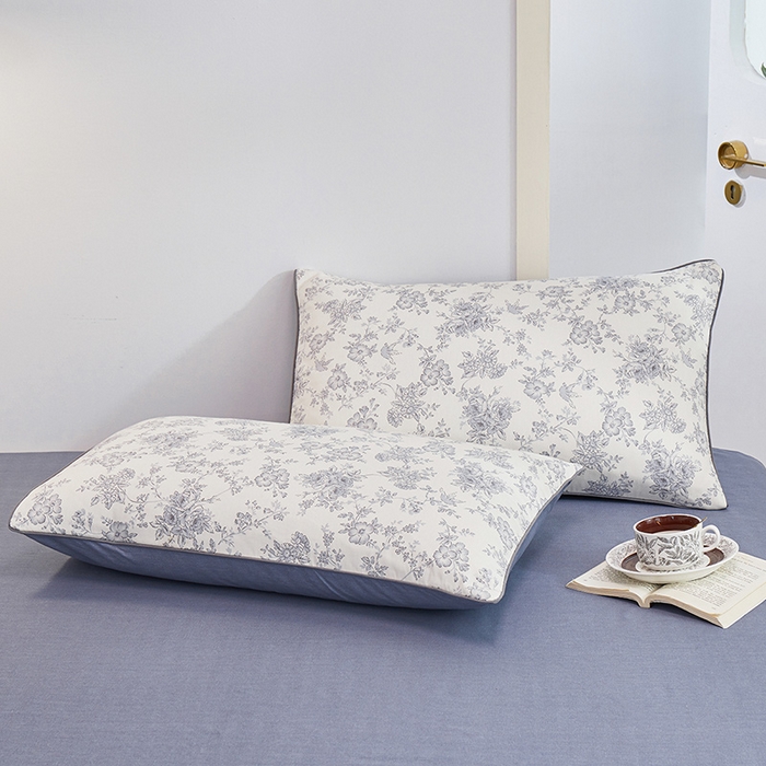 91家纺网 家纺一手货源 找家纺 元元 2024新款小清新隐藏式夹棉套件单品-夹棉枕套 洛莉