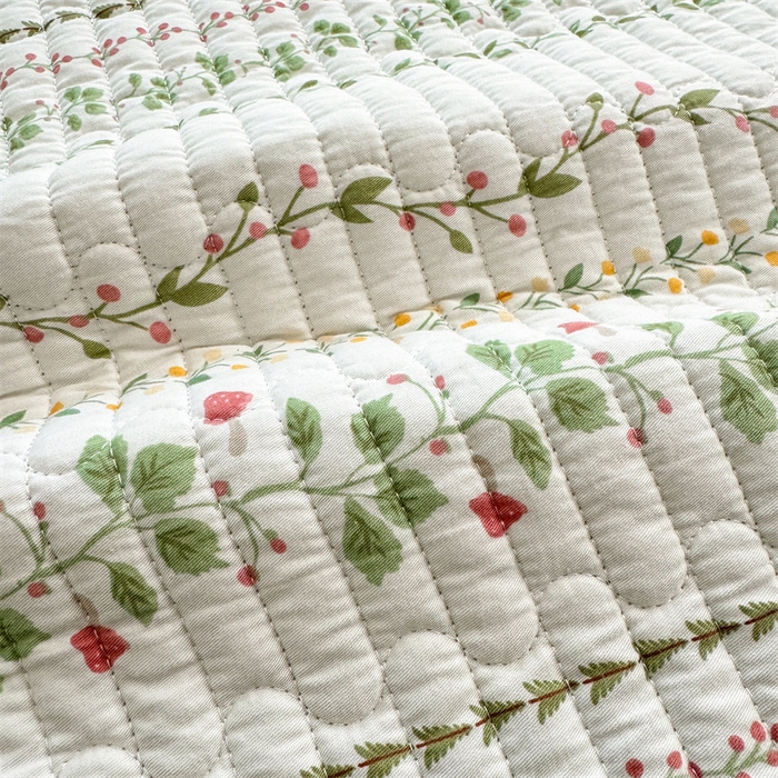 91家纺网 家纺一手货源 找家纺 美优兰2025春双面全棉水洗床盖懒人图 藤蔓