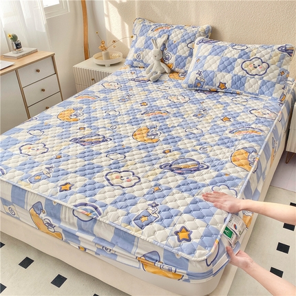 91家纺网 家纺一手货源 找家纺 （总）九亭家纺 2024新款A类全棉抗菌夹棉床笠