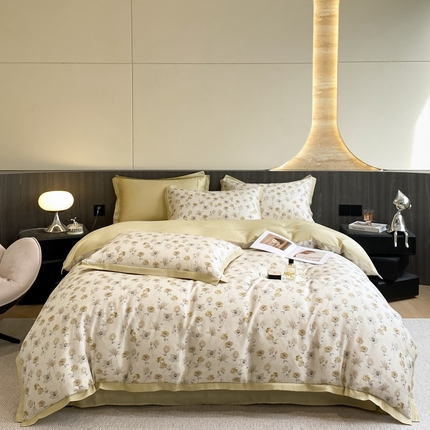 91家纺网 家纺一手货源 找家纺 （总）栩裕纺织 2024新款50*40天丝棉四件套