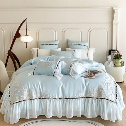 91家纺网 家纺一手货源 找家纺 （总）馨蕊家居 2024新款100支全棉四件套-维多利亚