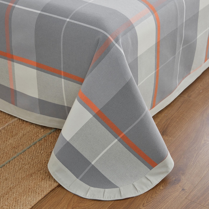 91家纺网 家纺一手货源 找家纺 棉乐町 2025新款全棉加厚宽边老粗布凉席三件套 长安