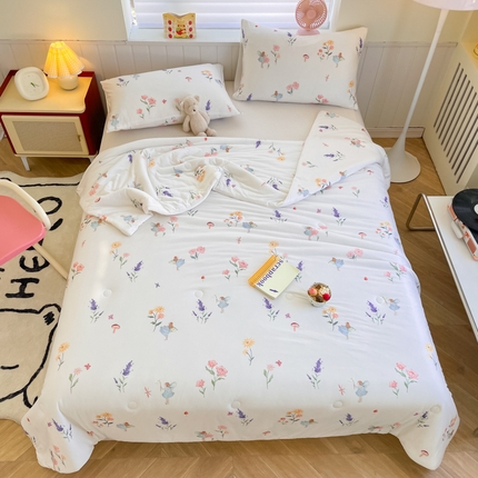 91家纺网 家纺一手货源 找家纺 （总）荔禾家居 2024新款A类针织棉大豆夏被