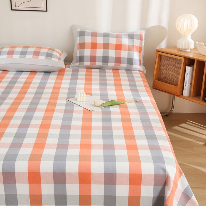 91家纺网 家纺一手货源 找家纺 首爱 2025新款全棉加厚宽边老粗布凉席三件套 蜀山