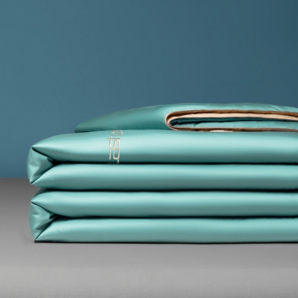 子由家居 2024新款水洗真丝轻奢绣花夏被四件套 轻奢绣花-松绿