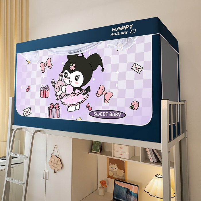 91家纺网 家纺一手货源 找家纺 澳萝拉 2024涂银99%遮光学生蚊帐 魔法精灵