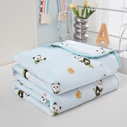 91家纺网 家纺一手货源 找家纺 （总）丝涟家居 2025新款A类卡通小清新双面印花凉感丝夏被