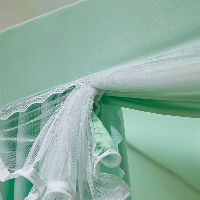 91家纺网 家纺一手货源 找家纺 （总）艾晶美 2025新款轻奢风坐床式布帘遮光蚊帐