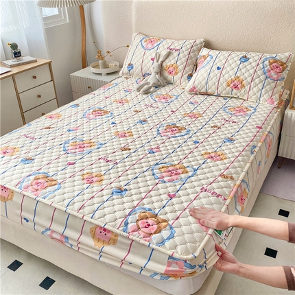 91家纺网 家纺一手货源 找家纺 （总）九亭家纺 2024新款A类全棉抗菌夹棉床笠