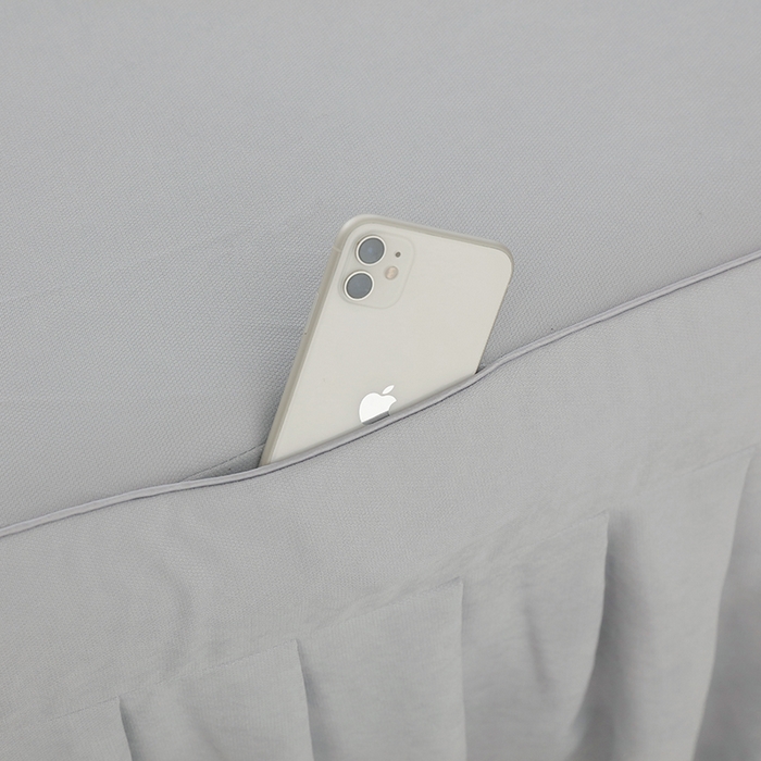 91家纺网 家纺一手货源 找家纺 不打烊家纺  (原春恩家纺) 2025新款贡棉高端床罩系列-春日寄语（此款控价128） 灰色