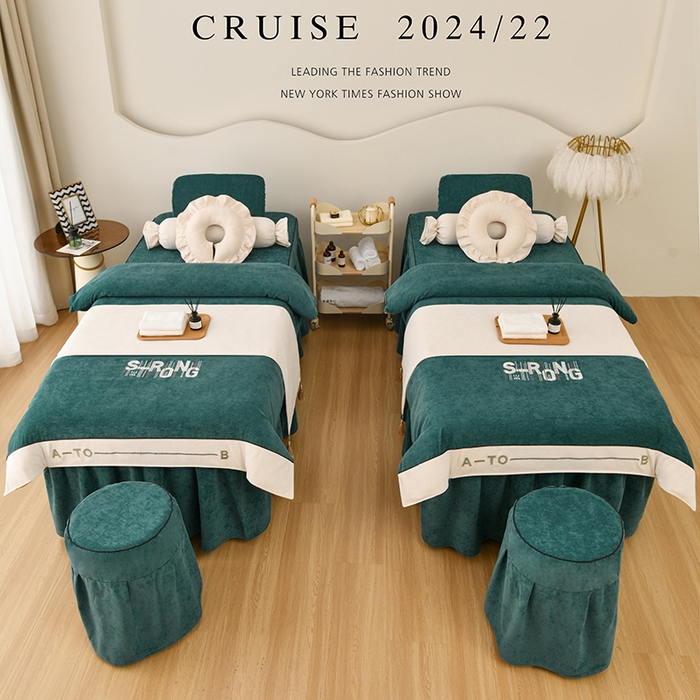 91家纺网 家纺一手货源 找家纺 不打烊家纺  (原春恩家纺) 2025新款婴儿绒床罩系列-约翰（此款控价228） 墨绿色