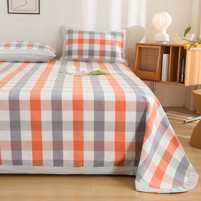 91家纺网 家纺一手货源 找家纺 首爱 2025新款全棉加厚宽边老粗布凉席三件套 蜀山