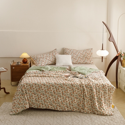 绒梦里 2024新款小凉皮凉感冰豆豆ins夏被直播爆款夏凉被空调被 硕果