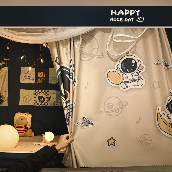 91家纺网 家纺一手货源 找家纺 澳萝拉 2024涂银99%遮光学生蚊帐 太空探索