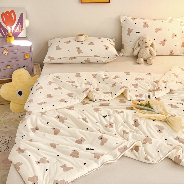 91家纺网 家纺一手货源 找家纺 （总）大彩 2025新款针织棉大豆夏被空调被夏凉被