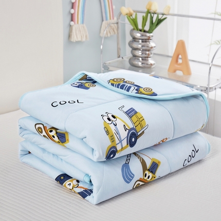 91家纺网 家纺一手货源 找家纺 （总）丝涟家居 2025新款A类卡通小清新双面印花凉感丝夏被