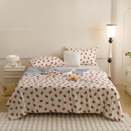 绒梦里 2024新款小凉皮凉感冰豆豆ins夏被直播爆款夏凉被空调被 南瓜小梦