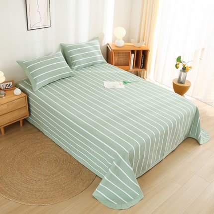 棉乐町 2025新款全棉加厚宽边老粗布凉席三件套 崇安