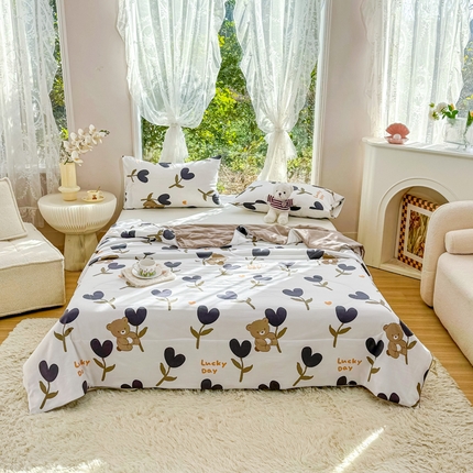 91家纺网 家纺一手货源 找家纺 梦恬佳-2024新款A类水洗双层纱夏凉被 告白气球