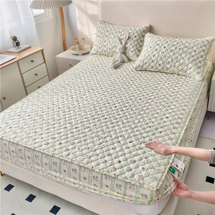 91家纺网 家纺一手货源 找家纺 （总）九亭家纺 2024新款A类全棉抗菌夹棉床笠