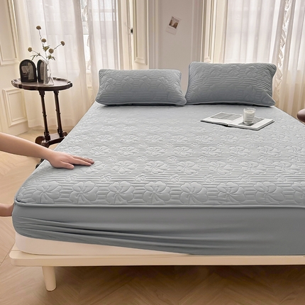 91家纺网 家纺一手货源 找家纺 （总）曼陀罗 2025新款A类抗菌大豆防水床笠