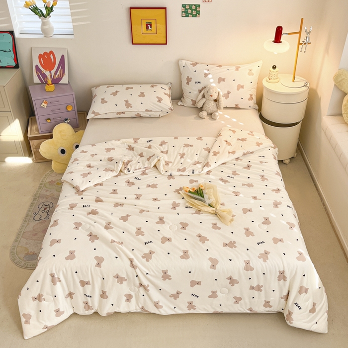 91家纺网 家纺一手货源 找家纺 （总）大彩 2025新款针织棉大豆夏被空调被夏凉被