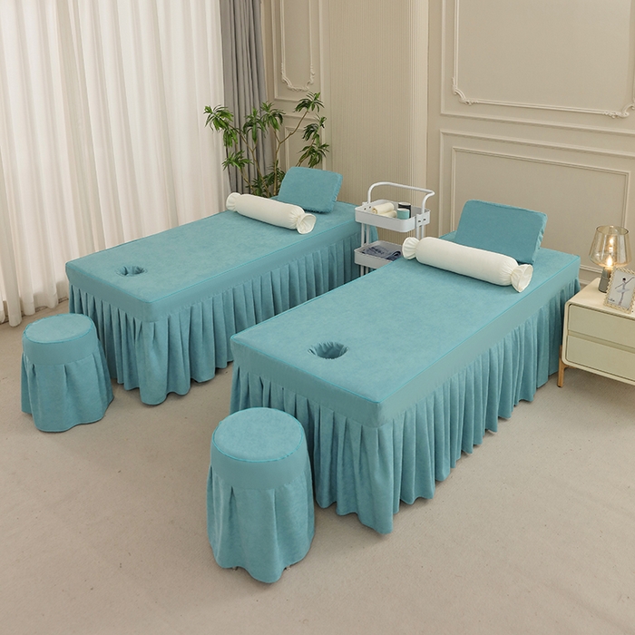 91家纺网 家纺一手货源 找家纺 不打烊家纺  (原春恩家纺) 2025新款贡棉高端床罩系列-春日寄语（此款控价128） 灰色拼绿