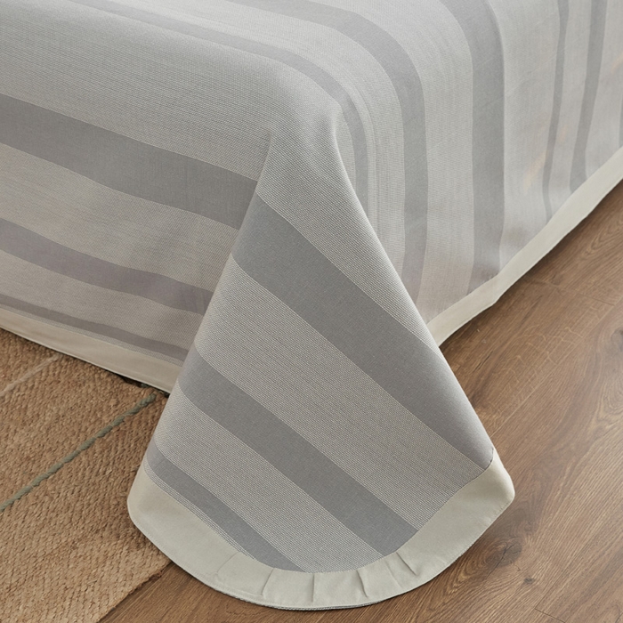 91家纺网 家纺一手货源 找家纺 首爱 2025新款全棉加厚宽边老粗布凉席三件套 姑苏