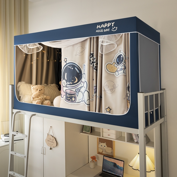 91家纺网 家纺一手货源 找家纺 澳萝拉 2024涂银99%遮光学生蚊帐 太空探索