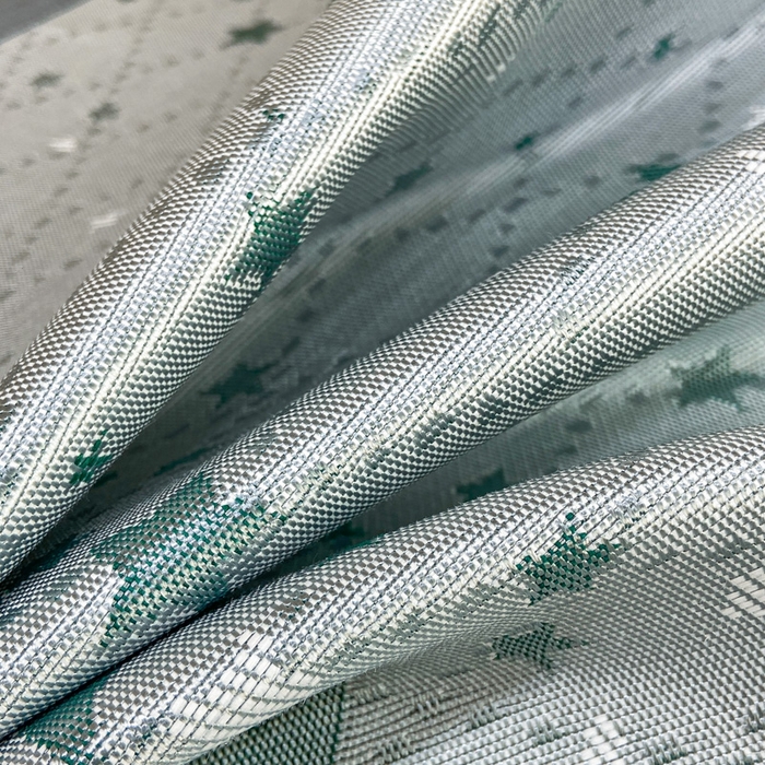 91家纺网 家纺一手货源 找家纺 由有2024升级款A类抗菌高精密色织提花可水洗冰丝凉席三件套/床笠款  繁星-绿