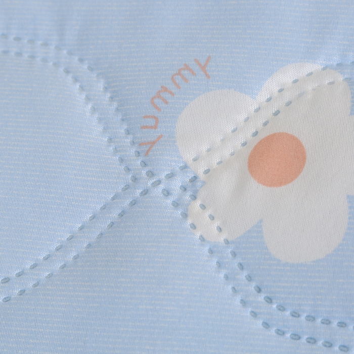 91家纺网 家纺一手货源 找家纺 被多多 2024新款清新印花亲肤绒夏被 澜花