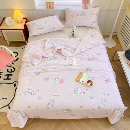 91家纺网 家纺一手货源 找家纺 （总）荔禾家居 2024新款A类针织棉大豆夏被