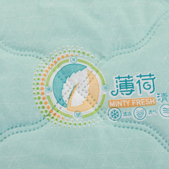 91家纺网 家纺一手货源 找家纺 被多多 2024新款清新印花亲肤绒夏被 薄荷清凉