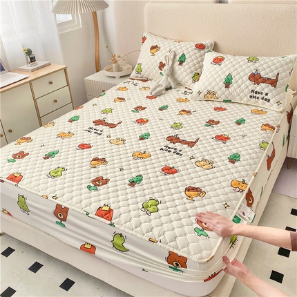 91家纺网 家纺一手货源 找家纺 （总）九亭家纺 2024新款A类全棉抗菌夹棉床笠