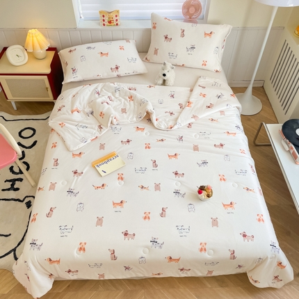 91家纺网 家纺一手货源 找家纺 （总）荔禾家居 2024新款A类针织棉大豆夏被