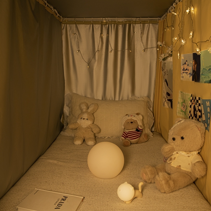 91家纺网 家纺一手货源 找家纺 澳萝拉 2024涂银99%遮光学生蚊帐 大橘大利